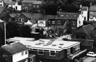 View: FD03506 Frodsham: Panorama from Fire Station Tower. New Police Station and The Rock