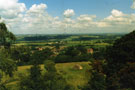View: FD03519 Frodsham: View looking east to Bradley from Heathercliffe.  July 1990