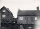 View: FD03623 Frodsham: Cottages on Rock old c. 1905.  
