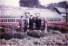 View: FD03640 Frodsham: Runcorn R.D. Councillors in Castle Park Walled Garden.  