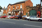 View: FD03710 Frodsham: Drill Hall and Cowards Butchers Shop, Main Street