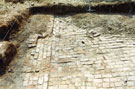 View: FD03828 Frodsham: 1/8 Dig Saltworks Farm. Paving South of 1/7 in central area. 25/07/1990  