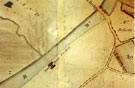View: FD03830 Frodsham: 1778 Cholmondeley Estate map for Frodsham Bridge, Saltworks and quay.