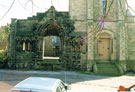 View: FD04047 Frodsham: Trinity Church ruin, High Street, Frodsham. Spring 1999.