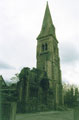 View: FD04048 Frodsham: Trinity Church ruin. Spring 1999.  Steeple. High Street. Frodsham.