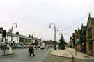 View: FD04289 Frodsham: Bears Paw looking towards Cowards Butchers, Main Street, Frodsham.  