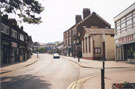 View: FD04387 Frodsham: View up Church Street from Railway Bridge.