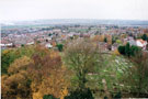 View: FD04421 Frodsham: View from St. Laurence's Church Graveyard from Church Tower.