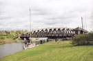 View: FD04422 Sutton: Sutton Weaver Swing Bridge,Yacht and Operator's Hut.