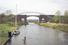 View: FD04424 Sutton: Weaver Canal from Sutton Weaver Swing Bridge