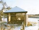View: FD04680 Sutton: Boatman's Shelter at Sutton Weaver Swing Bridge 01 / 01 / 1997 before renovation