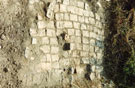 View: FD04697 Frodsham: 1/4 Saltworks Dig.  Paving North end of central area 25/7/90.