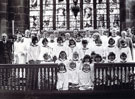View: FD04828 Frodsham: St. Laurence Parish Church, Frodsham, Choir and Servers 1976