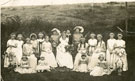 View: FD04833 Frodsham: Rose Queen Party, Frodsham Carnival c.1931.