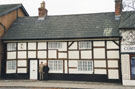 View: FD04963 Frodsham: 16th. Century timber frame cottages, Main Street,  Frodsham.