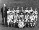 View: FD07149 Frodsham: Manor School boys football team with shield