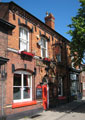 View: FD07513 Frodsham: Polychrome brick facade, Red Lion, 17 High Street