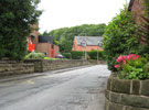View: FD07683 Frodsham: Sandstone walls are a feature on School Lane