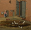 View: FD07708 Helsby: Detail of Painting, Rake House Farm, Helsby