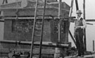 View: FDN0575 Frodsham: Frodsham War memorial under construction