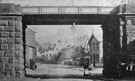View: FDN0586 Frodsham: Church Street and Railway Bridge.