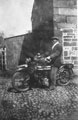 View: FDN0609 Frodsham: Mr Holland on a motorcycle.  