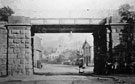 View: FDN0707 Frodsham: Church Street and Railway Bridge.