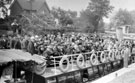 View: FDN1817 Eccleston: Crowded pleasure steamer in lock at Eccleston Ferry
