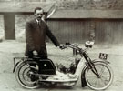 View: FDN2180 Frodsham: Mr FH Thornton and motorcycle