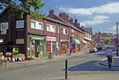 View: FDN2516 Frodsham: Shops from Lawless Bakers to Helter Skelter Pub, Church Street.