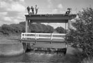 View: FDN2976 Frodsham: Weaver Navigation, sluice gates to pond.