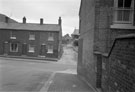 View: FDN2982 Frodsham: 19th. Century cottages in  Church Street.   Ancient  Right-of-Way.