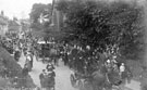 View: c01516 Wilmslow: Parade in Hawthorn Street 	