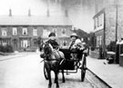 View: c01553 Wilmslow: Pony and Trap in Wycliffe Avenue 	