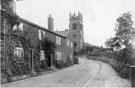 View: c01695 Bowdon: Road Below the Church 	