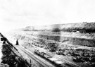 View: c03638 Ellesmere Port: Rock cutting for the Manchester Ship Canal 	