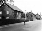 View: c03669 Hooton: Cottages, Hooton Green 	