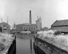 View: c04097 Ellesmere Port: Shropshire Union Canal, Power House, from Upper Lock 	