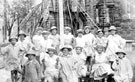 View: c05466 Sandbach: Maypole at St Peter's Church 	