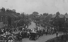 View: c05560 Alsager: Procession in Crewe Road 	