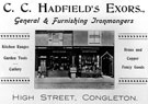 View: c05608 Congleton: Illustration from 'Congleton Past and Present', 1887 	