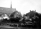 View: c05747 Crewe: Hightown Wesleyan Church and Youth Centre being demolished 	