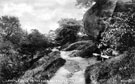 View: c05910 Alderley Edge: Castle Rock on the Edge 	