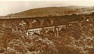 View: c06015 Marple: Aqueduct and Railway Bridge 	