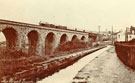 View: c06020 Marple: Royal Train Crossing the Viaduct 	