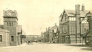 View: c06025 West Kirby: Grange Road and Railway Station 	