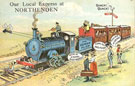 View: c06049 Northenden: comic postcard 	