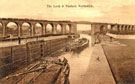 View: c06219 Northwich: Hunts Lock and Railway Viaduct 	
