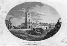 View: c06278 Wybunbury: Print of the Parish Church 	