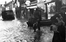 View: c06424 Northwich: Flooding in Witton Street 	
